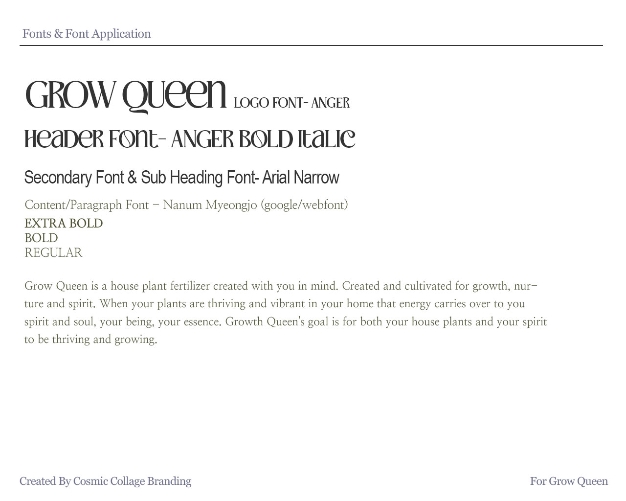 Brand fonts