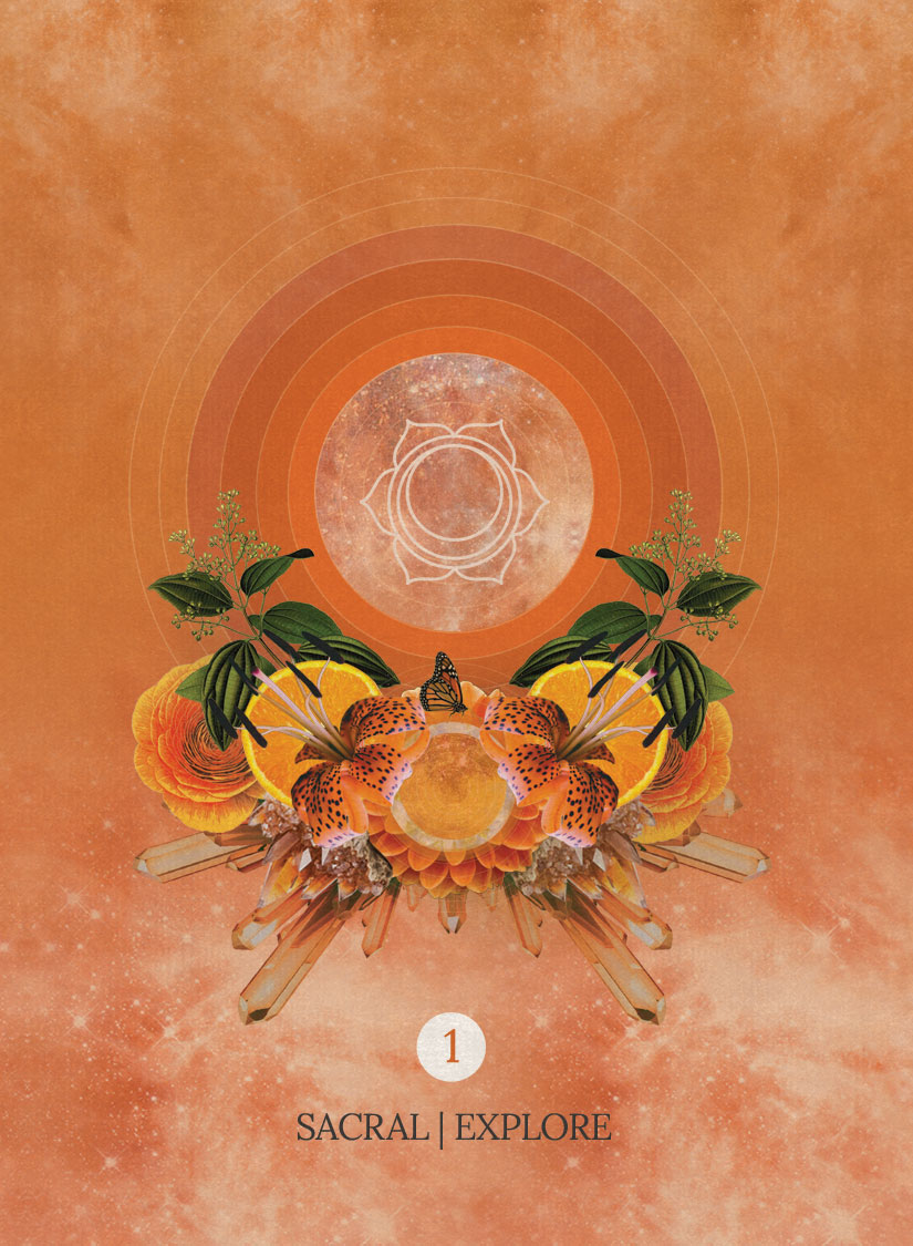 Sacral chakra explore card