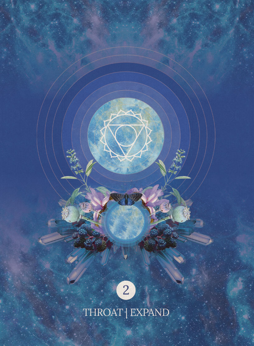 Throat chakra expand card