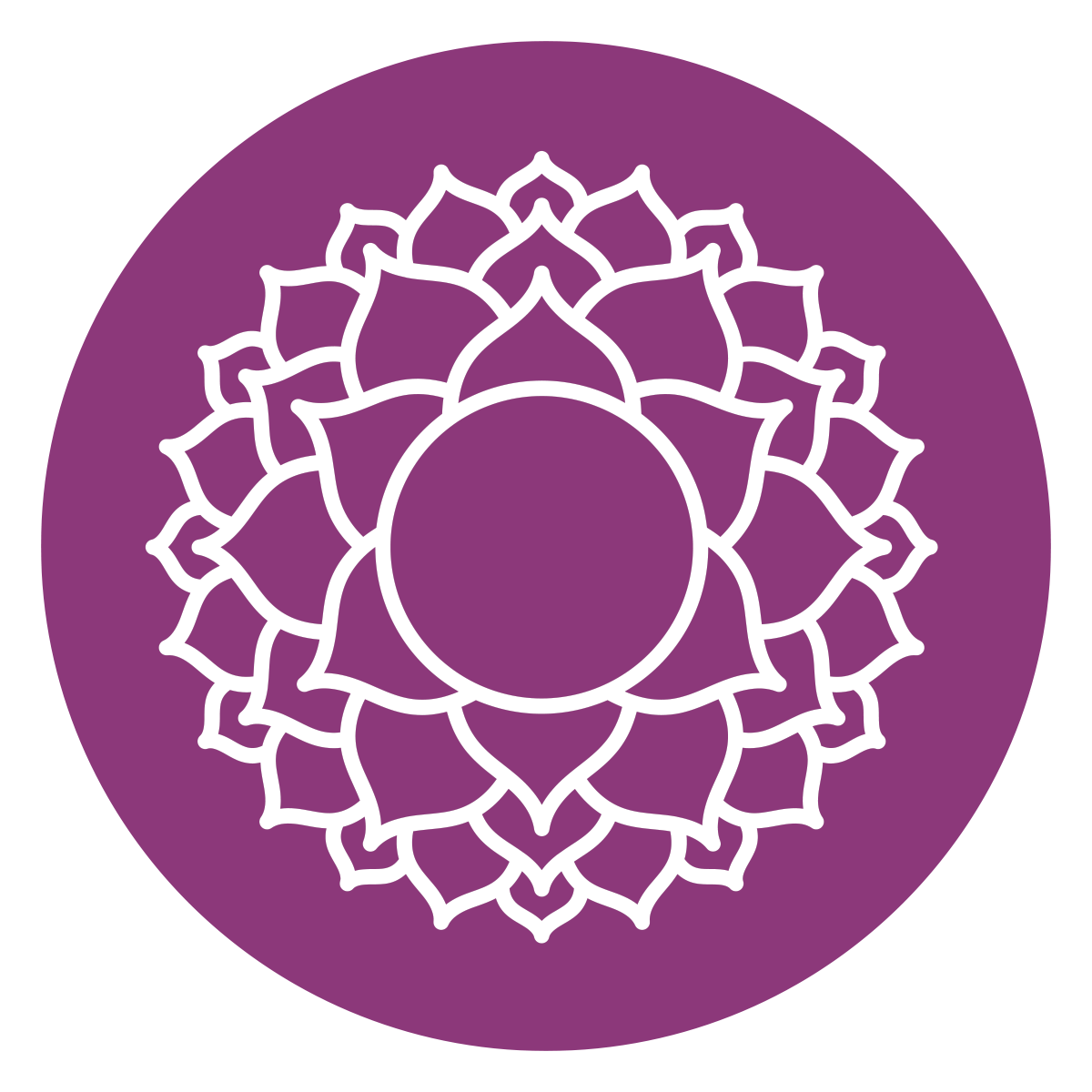 Crown chakra symbol