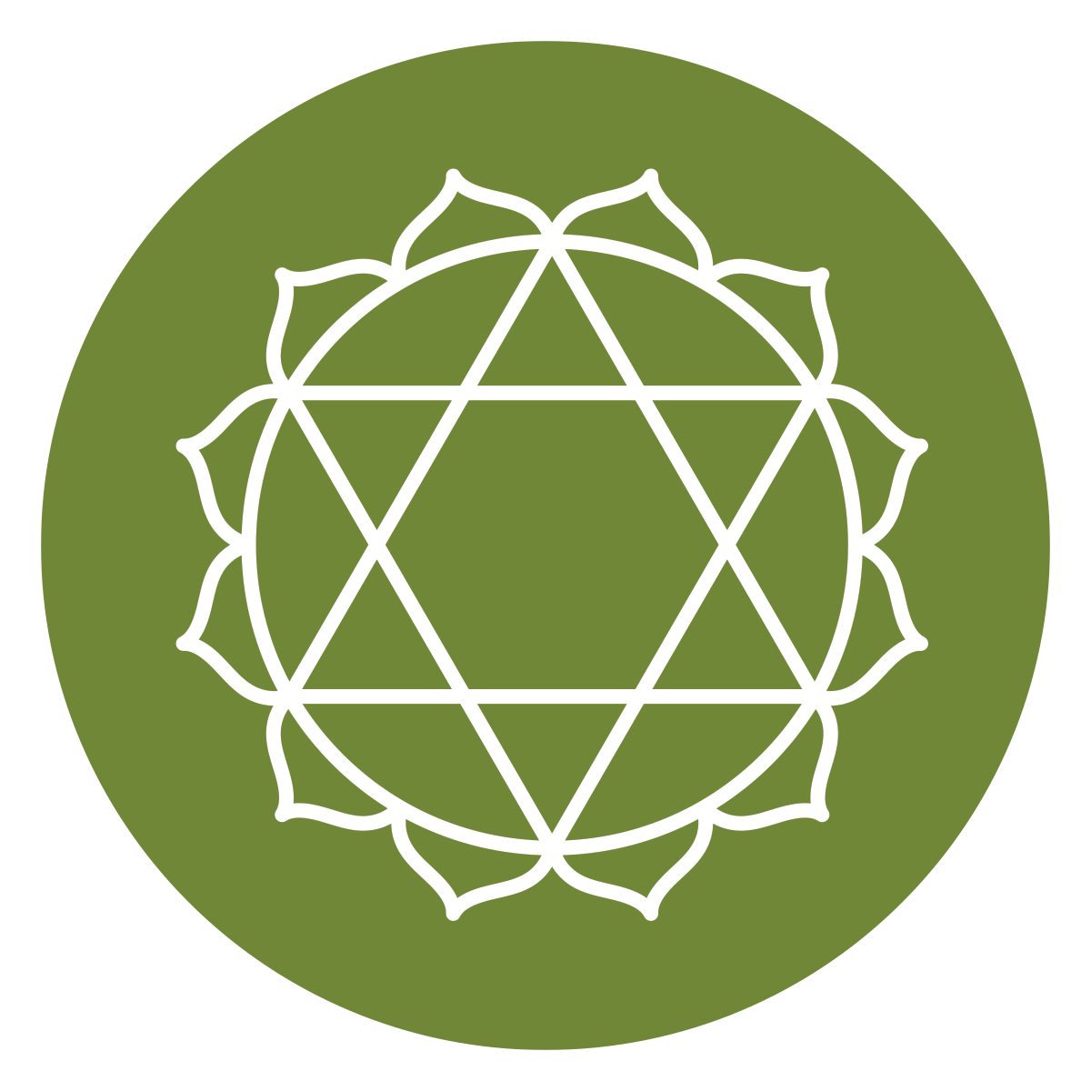 Heart chakra symbol