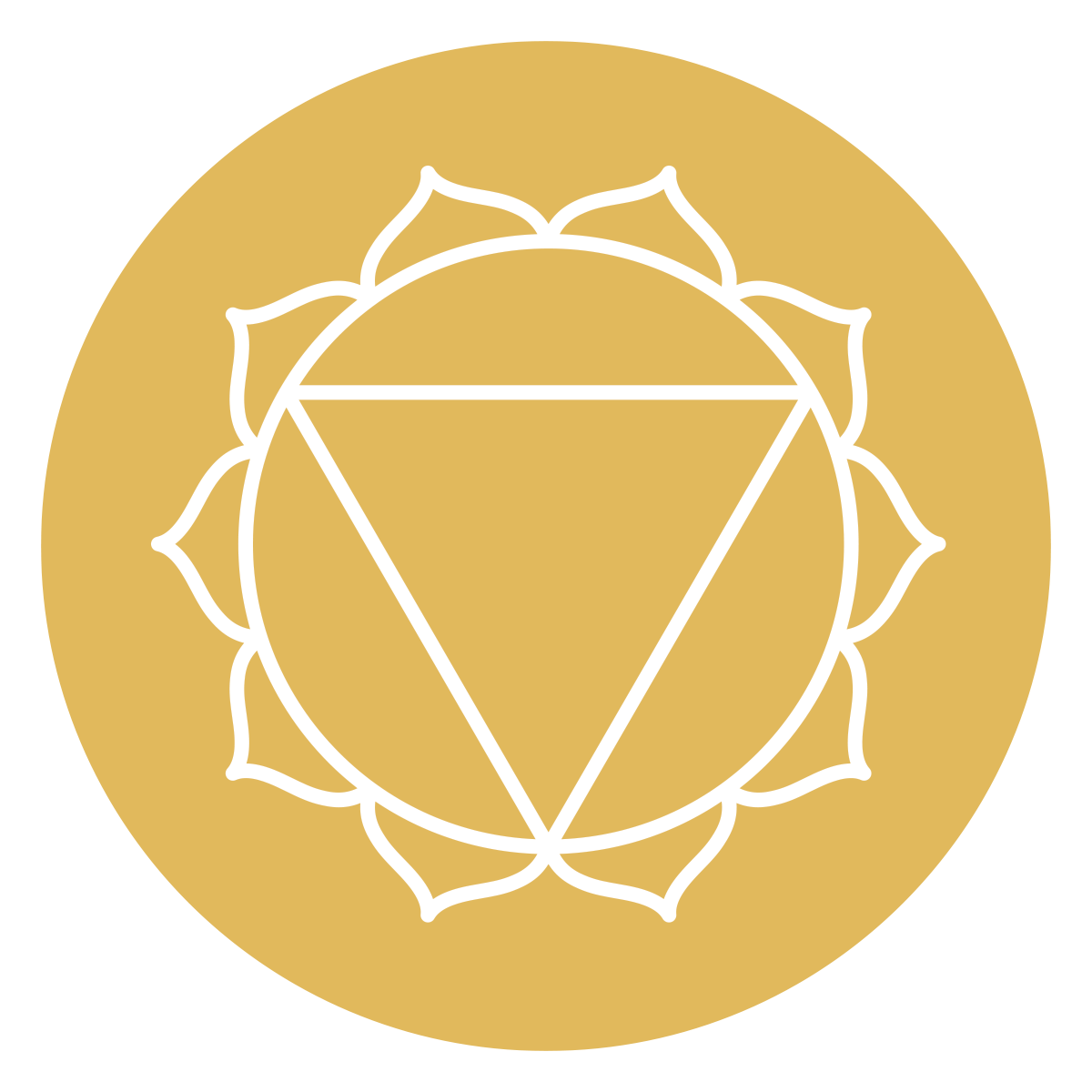 Solar plexus chakra symbol