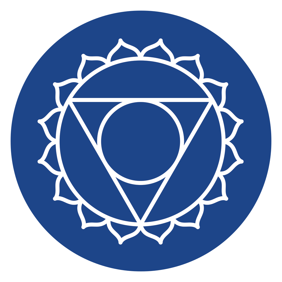 Throat chakra symbol